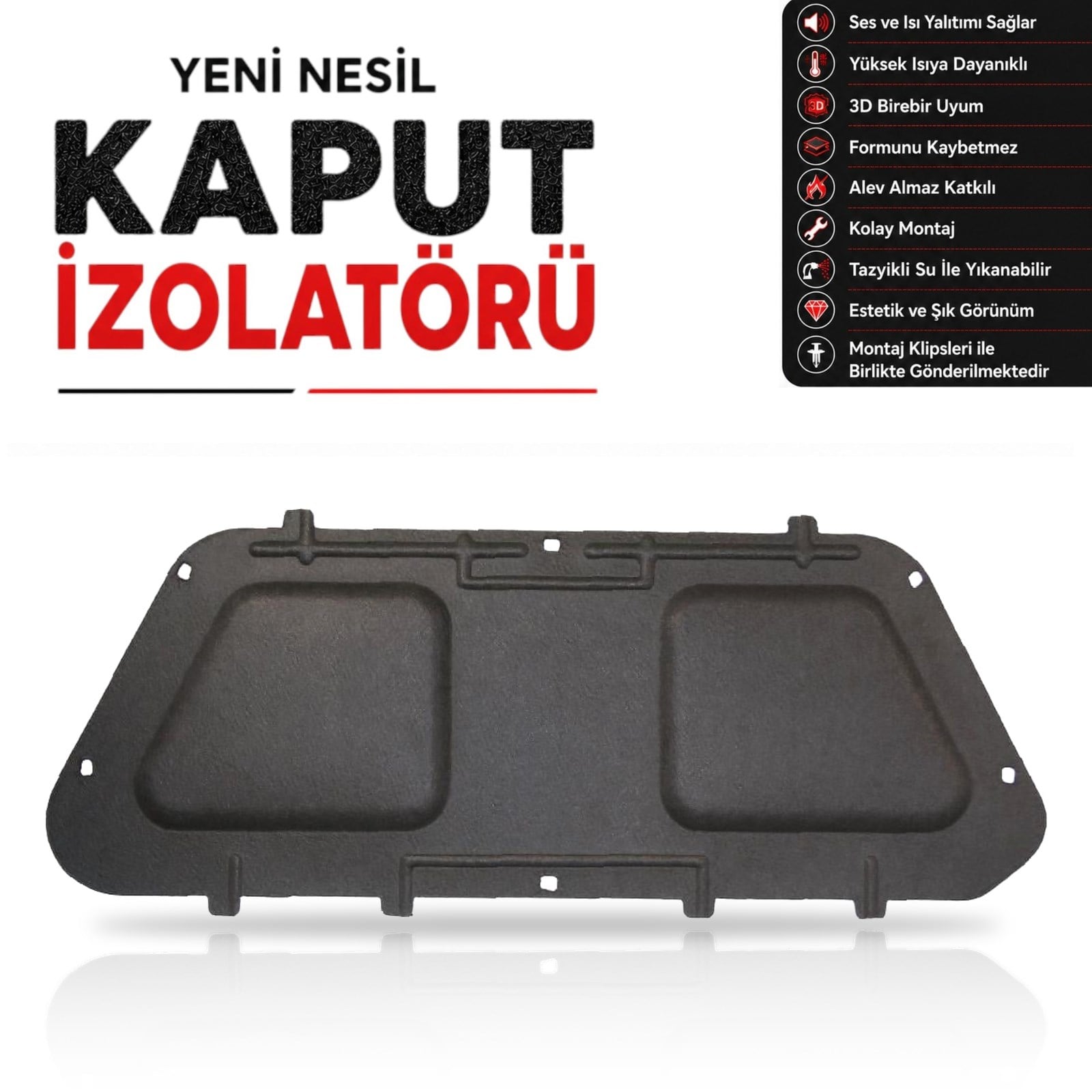 Fiat Doblo 3 Kaput İzolatörü (2010 - 2022 Arası)