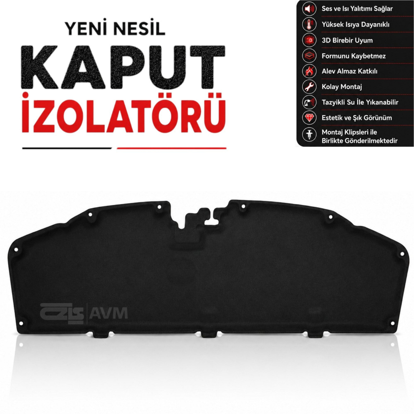 Fiat Doblo Combi / Doblo Cargo Kaput İzolatörü (2023 Sonrası)