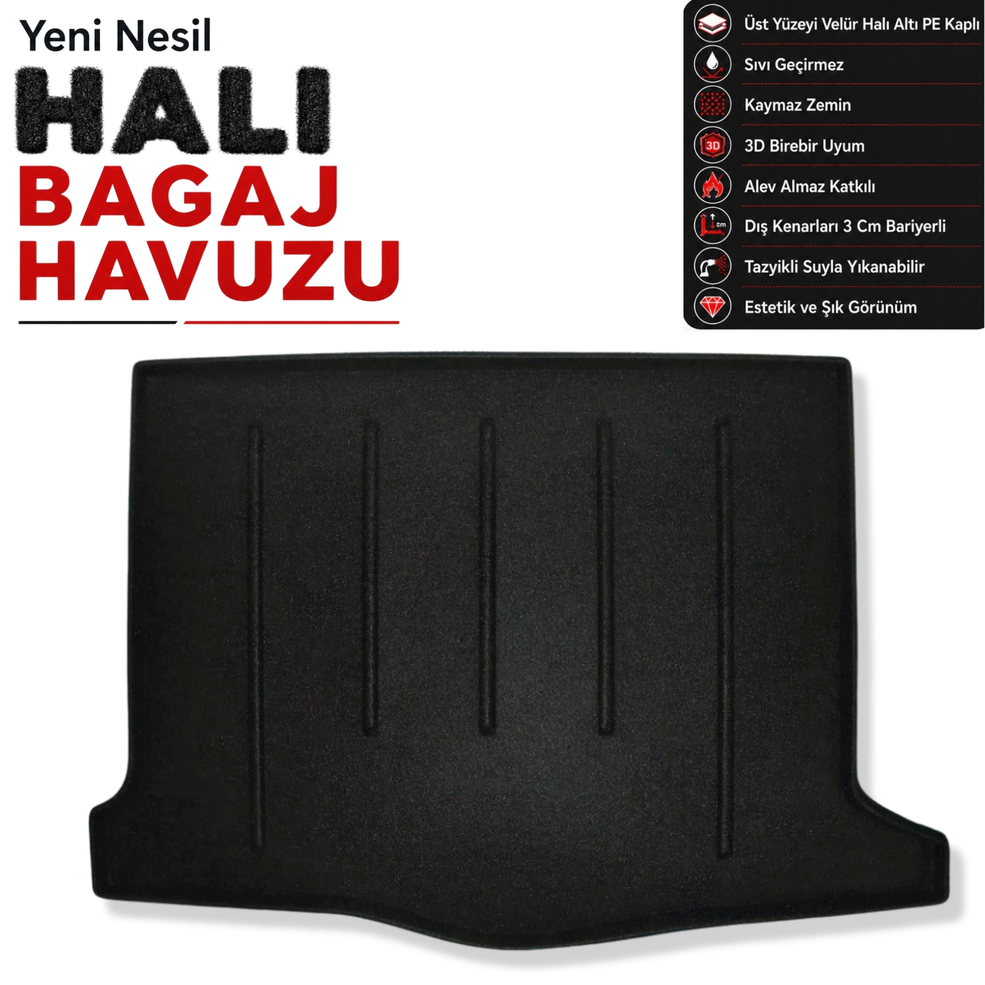 Dacia Sandero Stepway Halı Bagaj Havuzu (2013 - 2021 Arası)