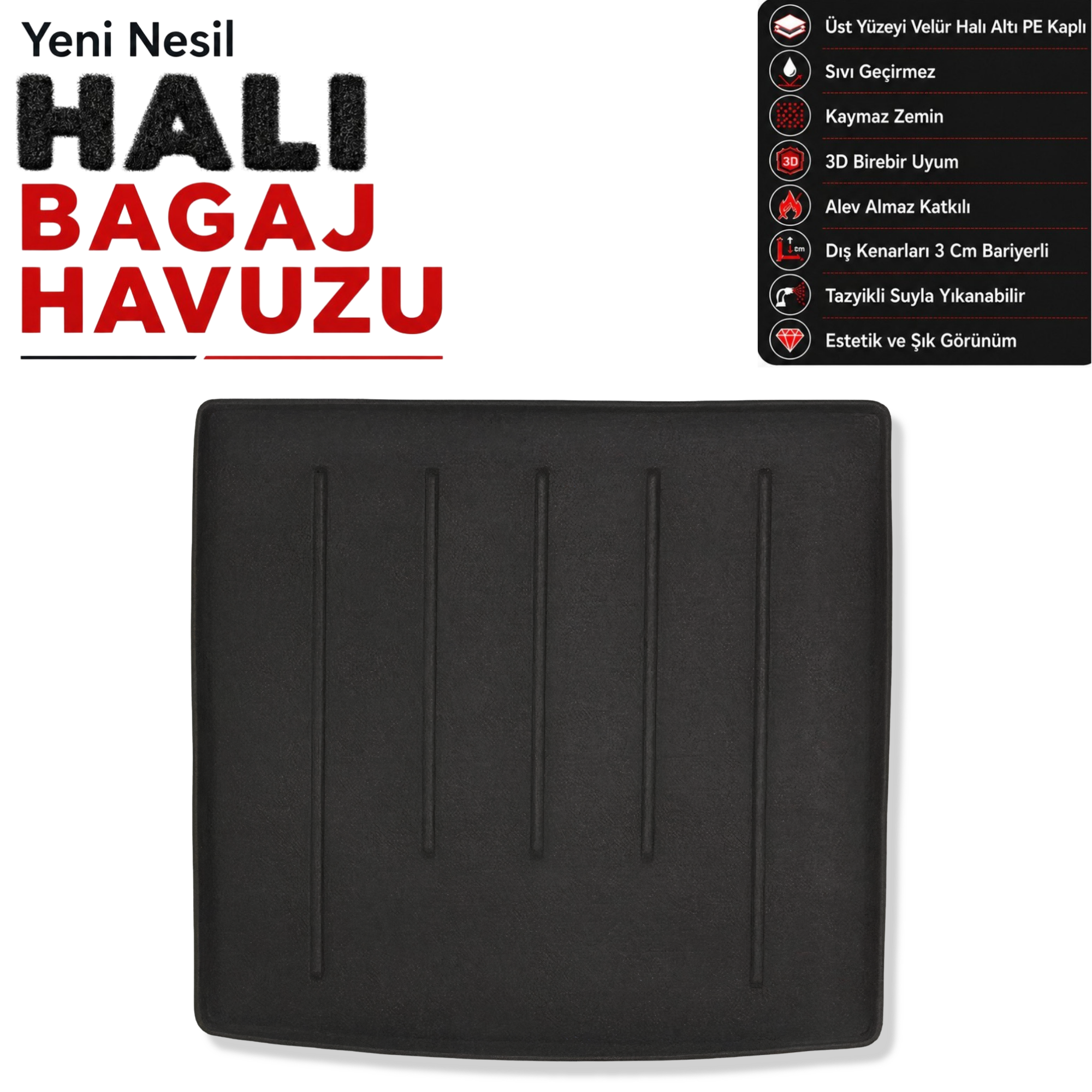Dacia Duster 4x4 Halı Bagaj Havuzu (2014 Sonrası)
