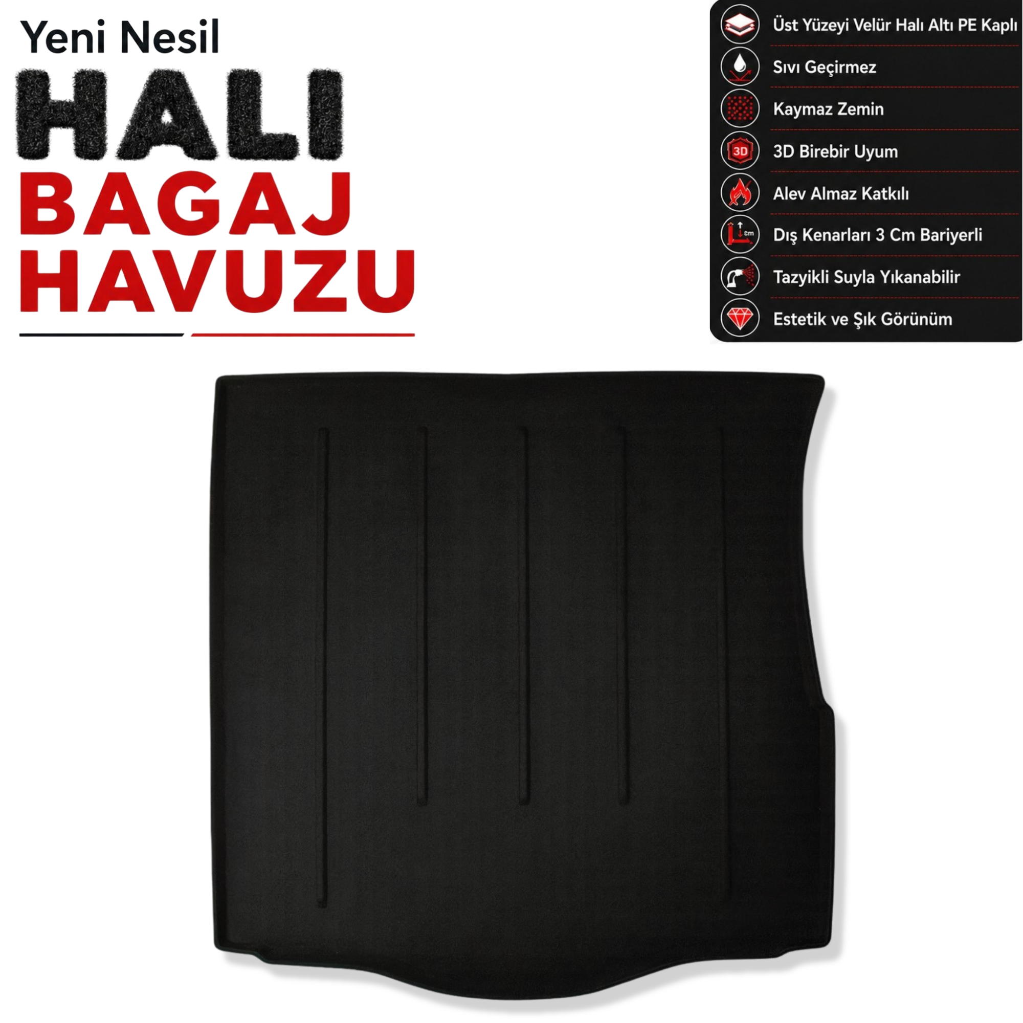 Ford Mondeo Hatchback Halı Bagaj Havuzu (2015 Sonrasi)