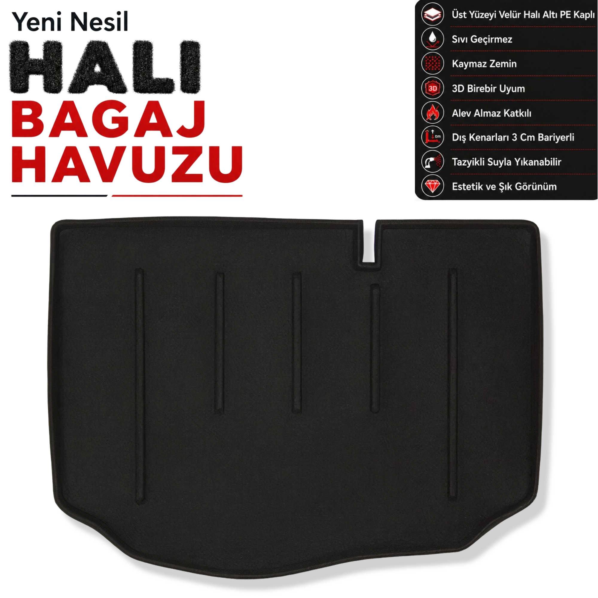 Ford Fiesta Halı Bagaj Havuzu (2017 Sonrası)