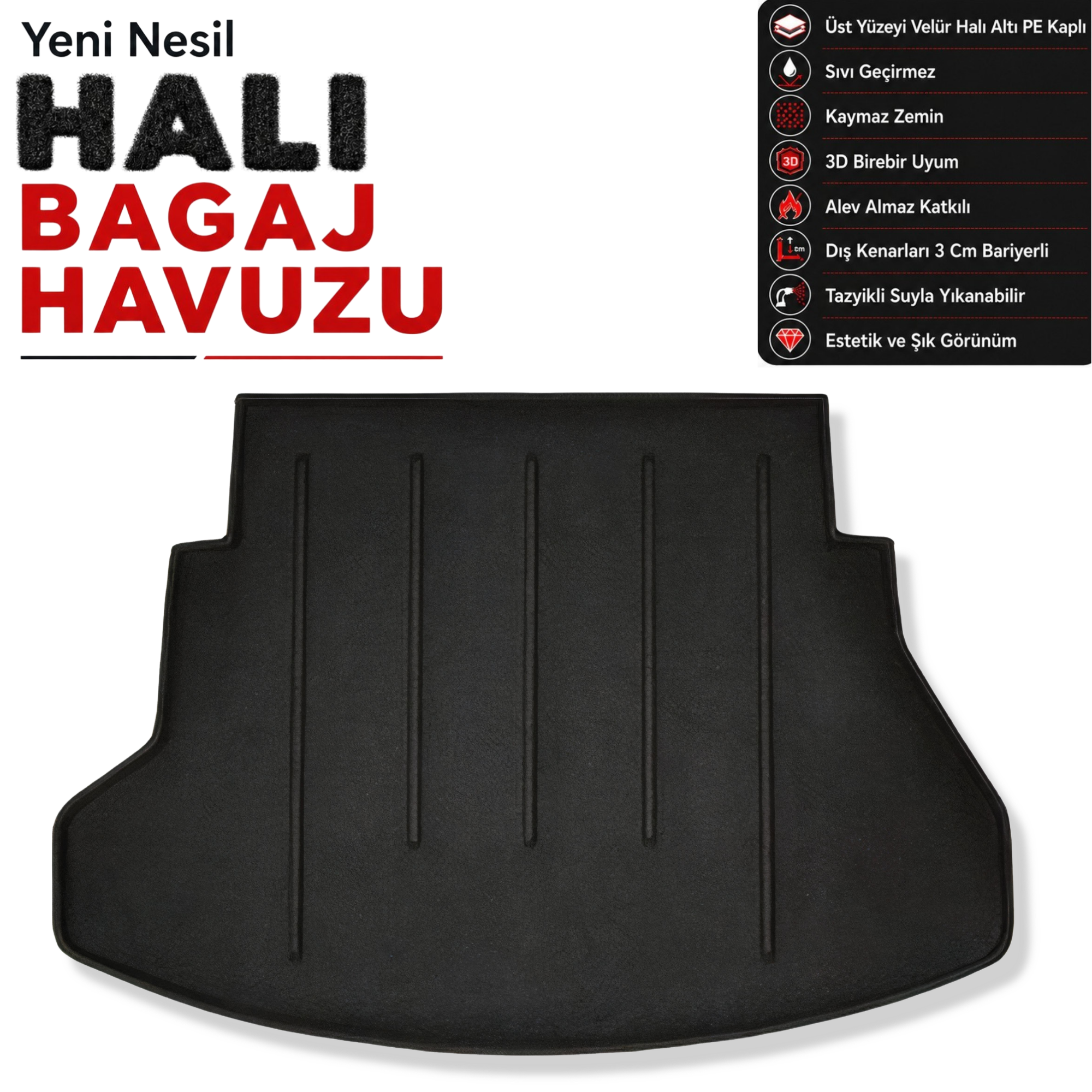 Hyundai i30 CW Halı Bagaj Havuzu (2012 Sonrası)
