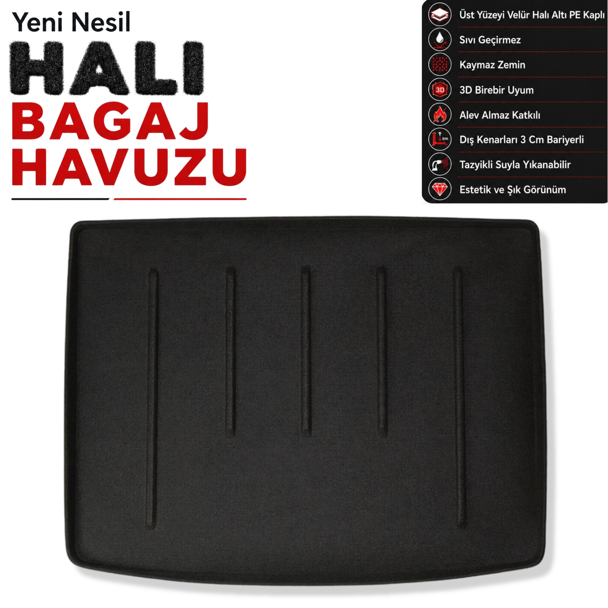 Jeep Renegade Halı Bagaj Havuzu (2014 ve Sonrası)