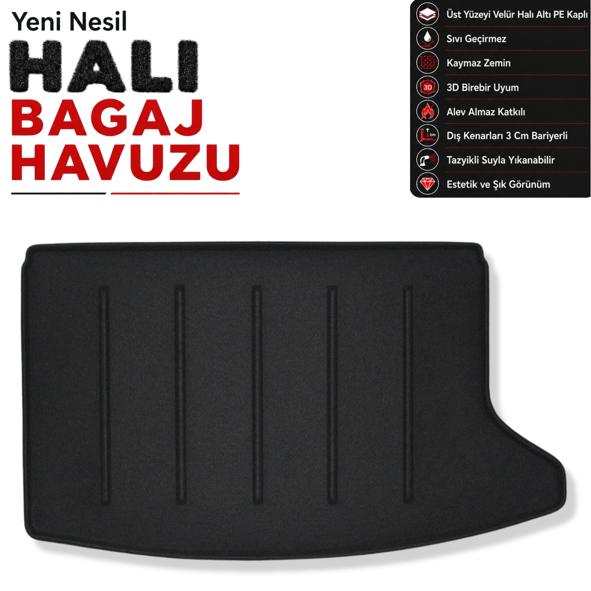 Kia Ceed 1.0 Motor Uyumlu Halı Bagaj Havuzu (2022 Sonrası)