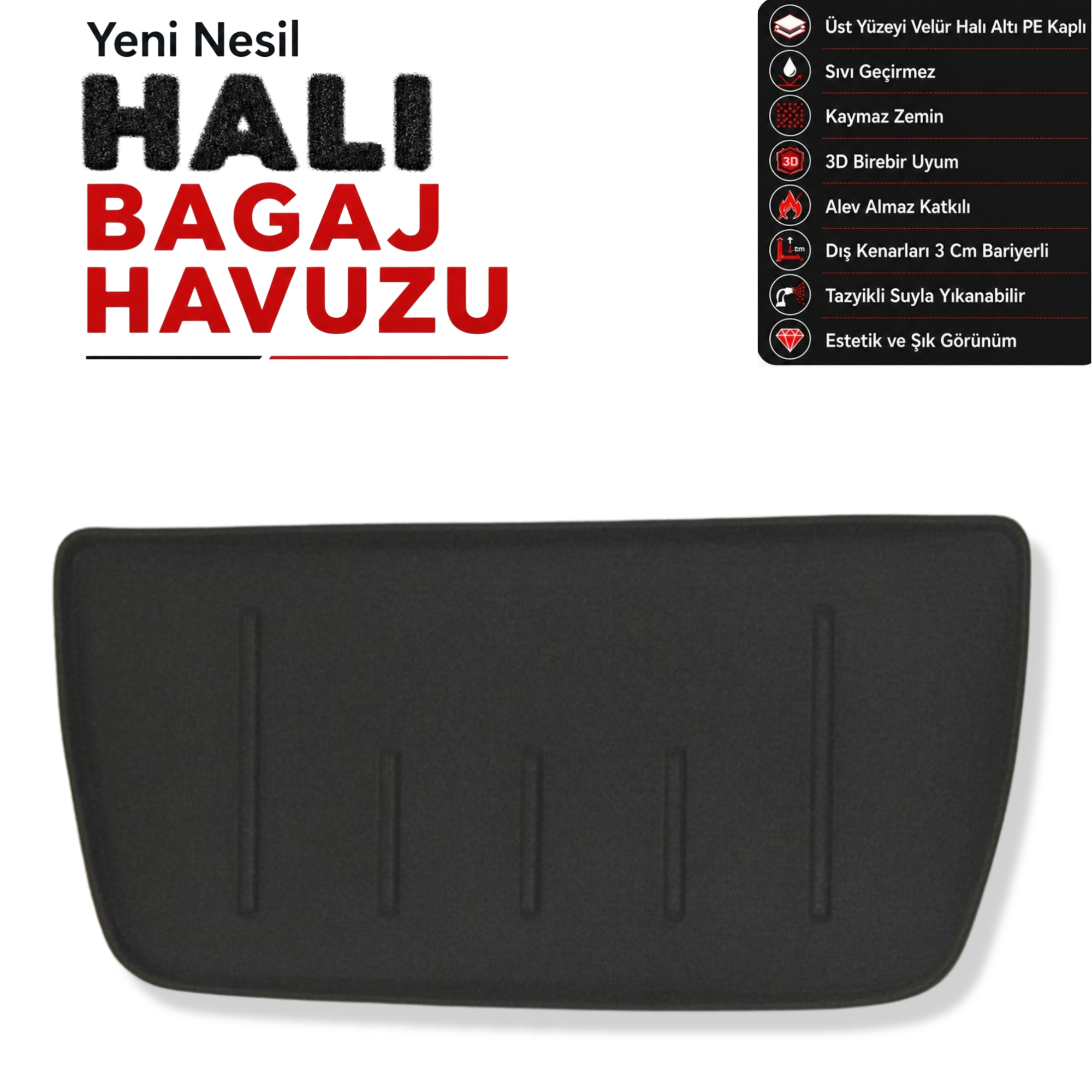 Mini Cooper Countryman Halı Bagaj Havuzu (2010 - 2017 Arası)