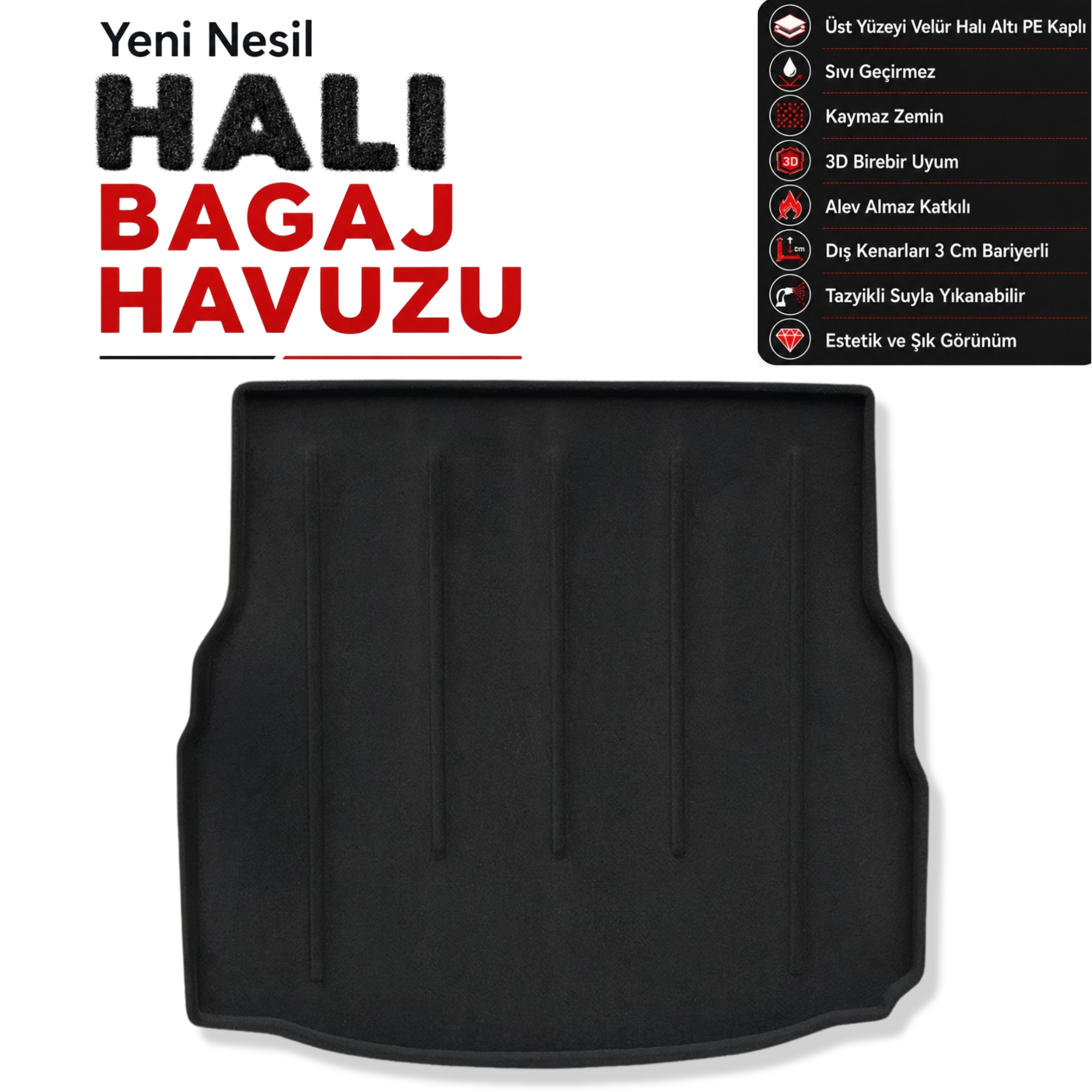 Mercedes E Coupe Halı Bagaj Havuzu (2017 - 2023 Arası) (C238)