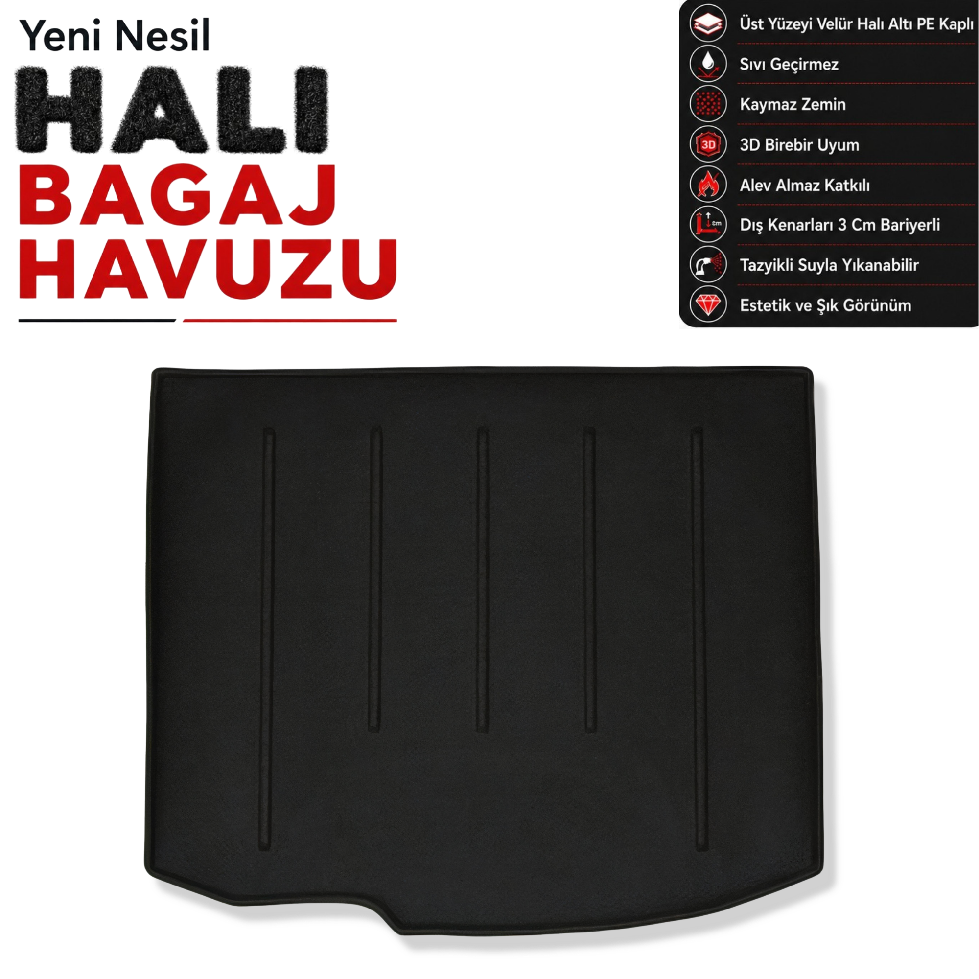 Mazda 3 Hatchback Halı Bagaj Havuzu (2009 - 2013 Arası)