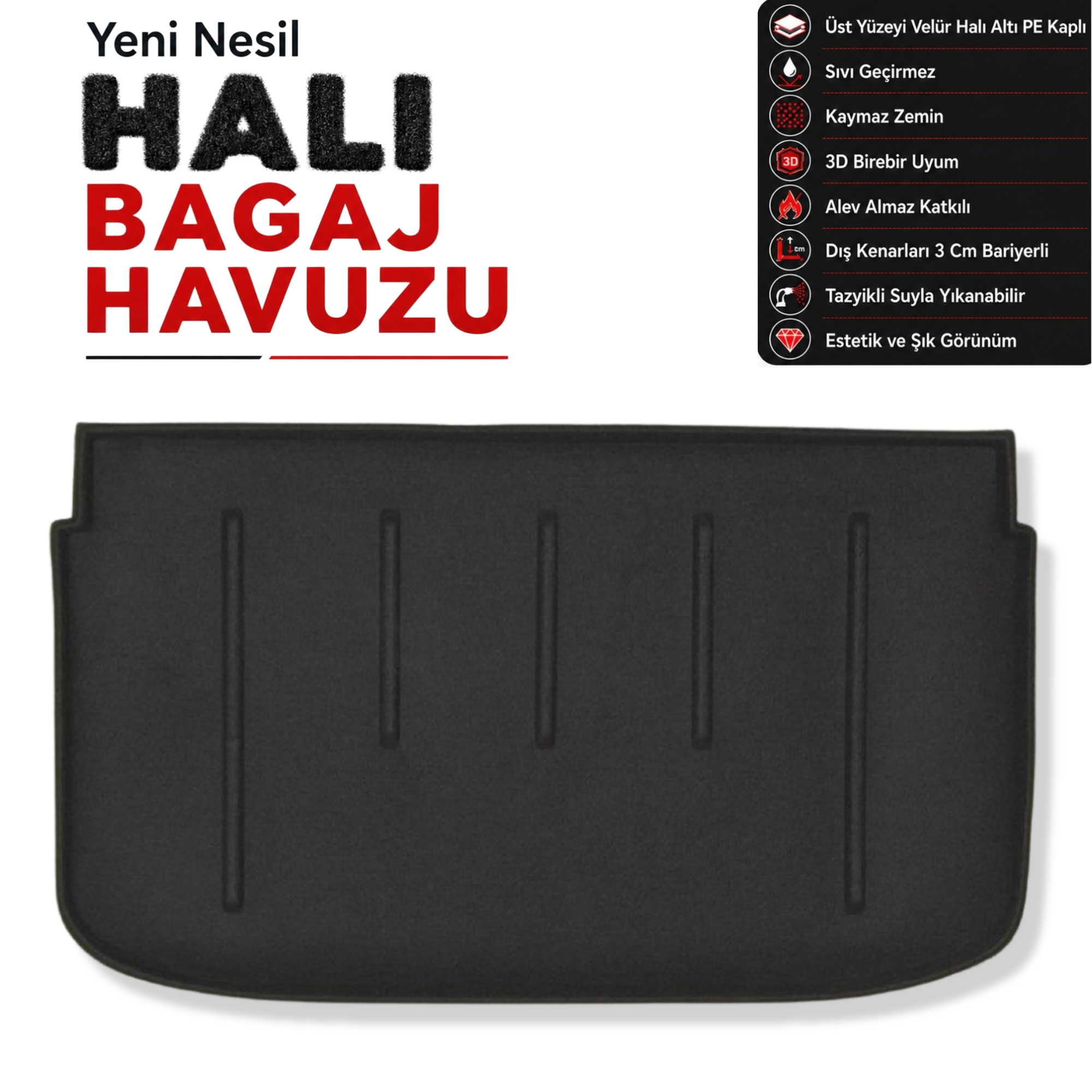 Nissan Micra K13 Halı Bagaj Havuzu (2010 - 2019 Arası)