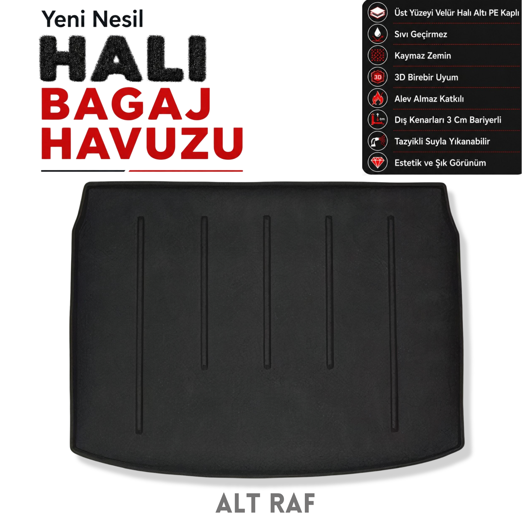 Nissan Qashqai J11 Halı Bagaj Havuzu (2014 - 2021 Arası)