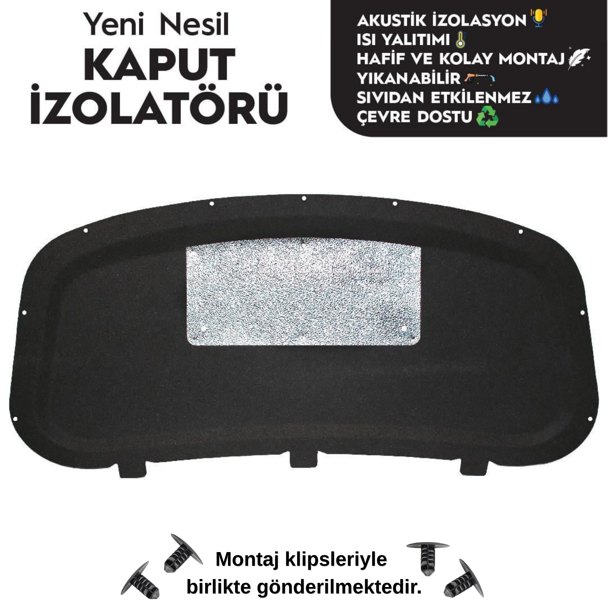 Opel Astra J Kaput Altı İzolatörü (2009 - 2018 Arası)