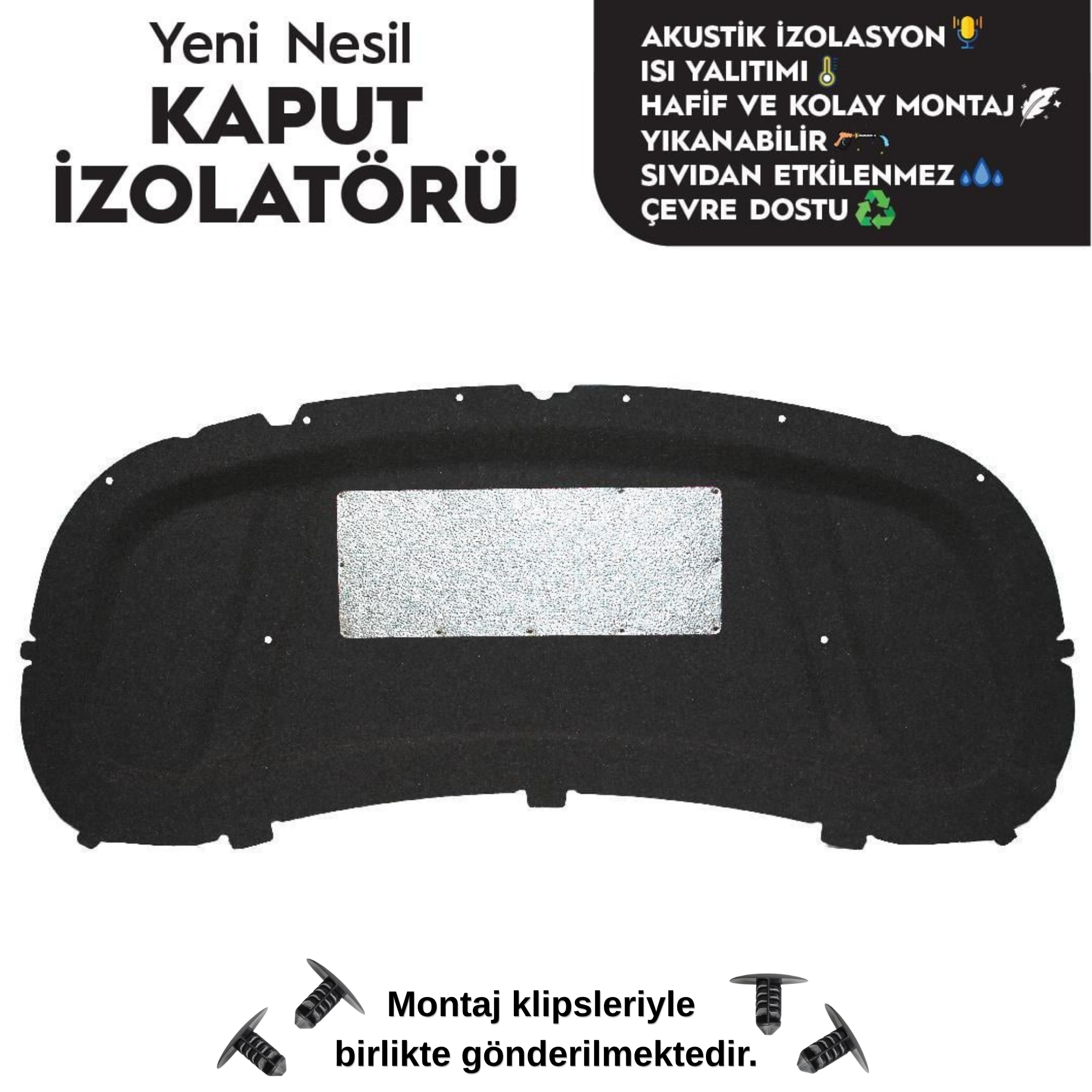 Opel Astra K HB Kaput Altı İzolatörü (2015 - 2022 Arası)
