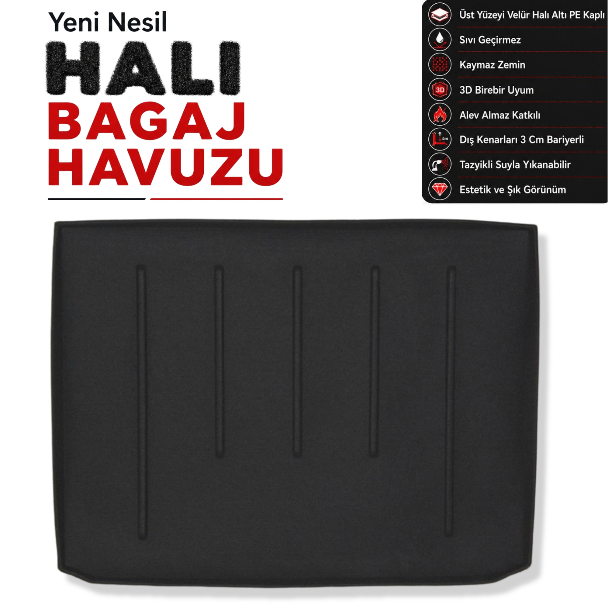 Opel Zafira Tourer Halı Bagaj Havuzu (2012 Sonrası)