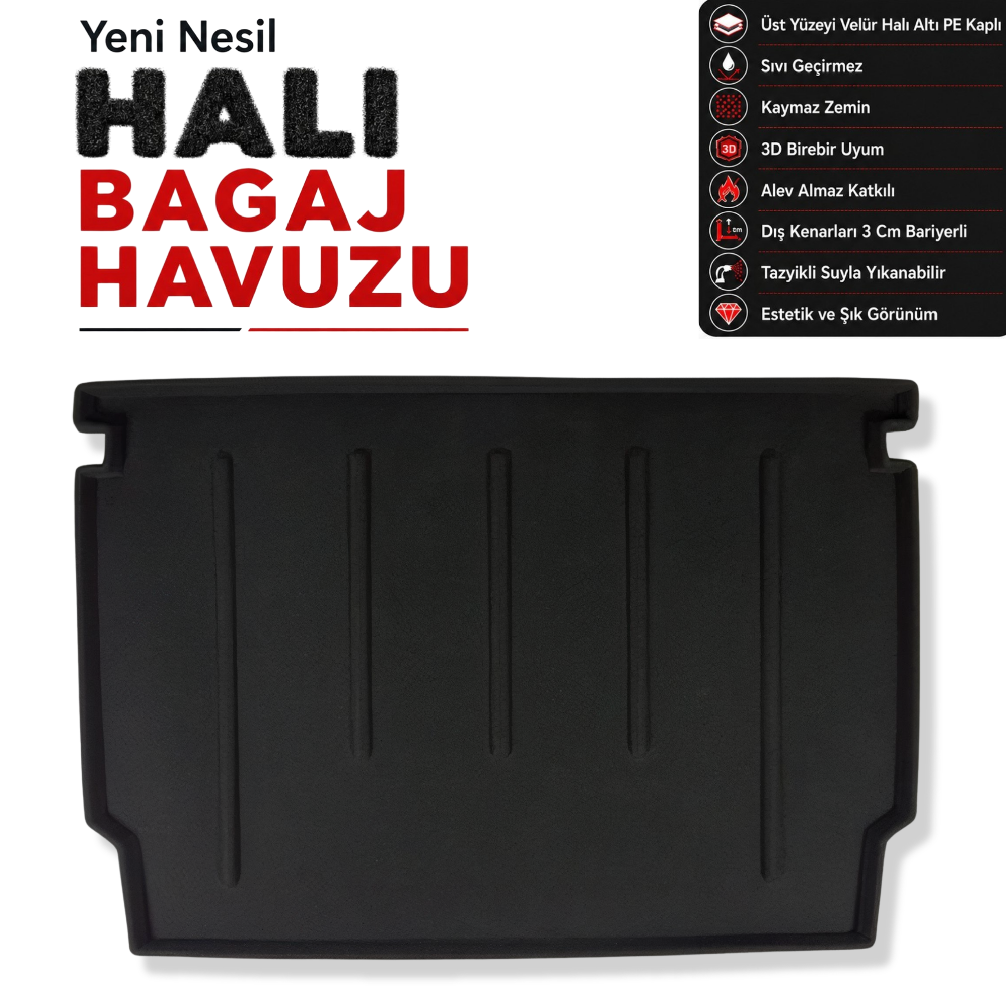 Peugeot 5008 Halı Bagaj Havuzu (2011 - 2017 Arası)