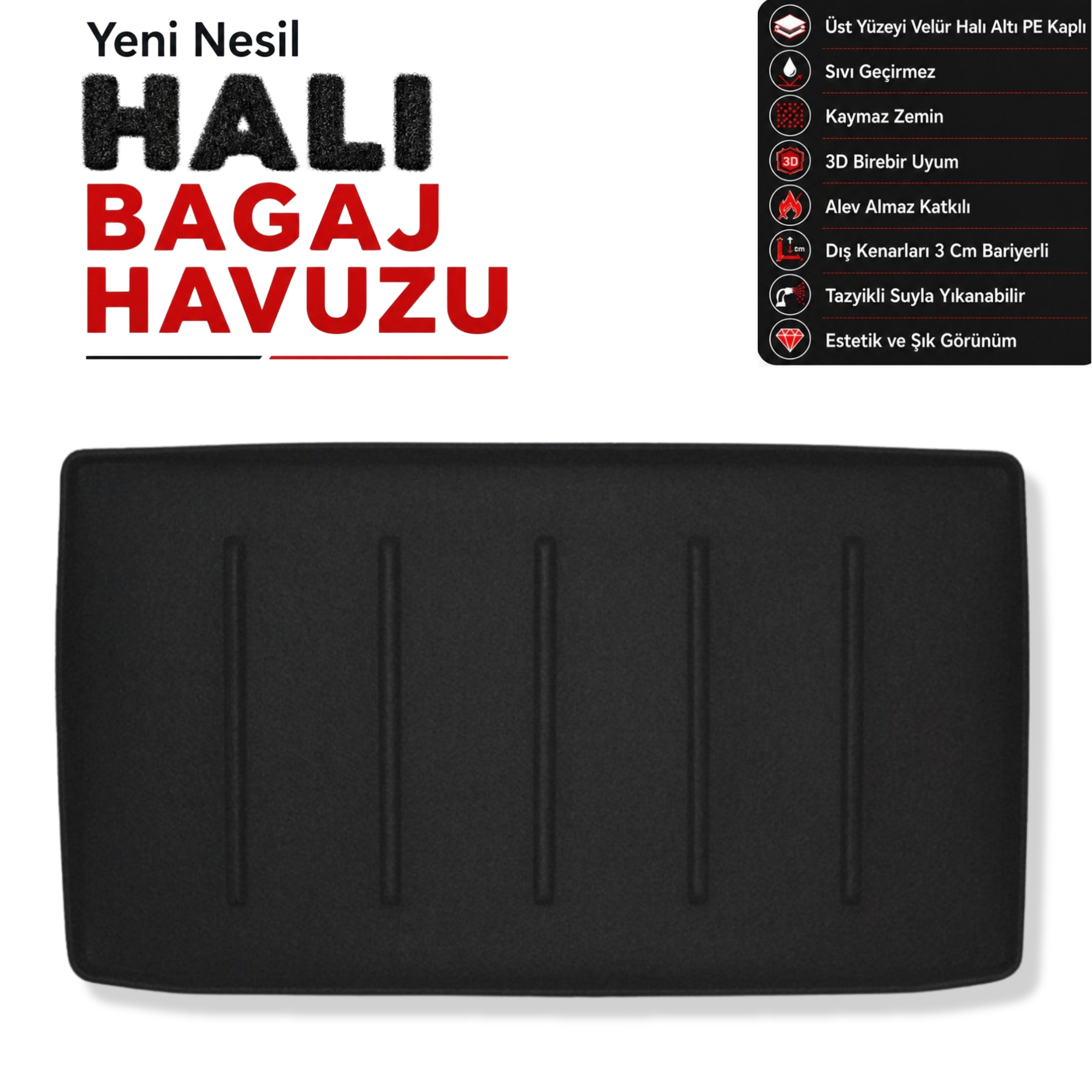 Renault Zoe Halı Bagaj Havuzu (2012 - 2024 Arası)