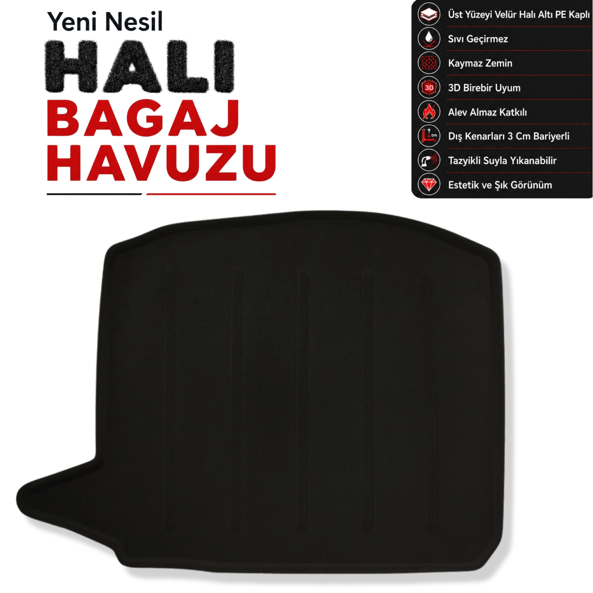 Renault Duster LPG Halı Bagaj Havuzu (2024 ve Sonrası)