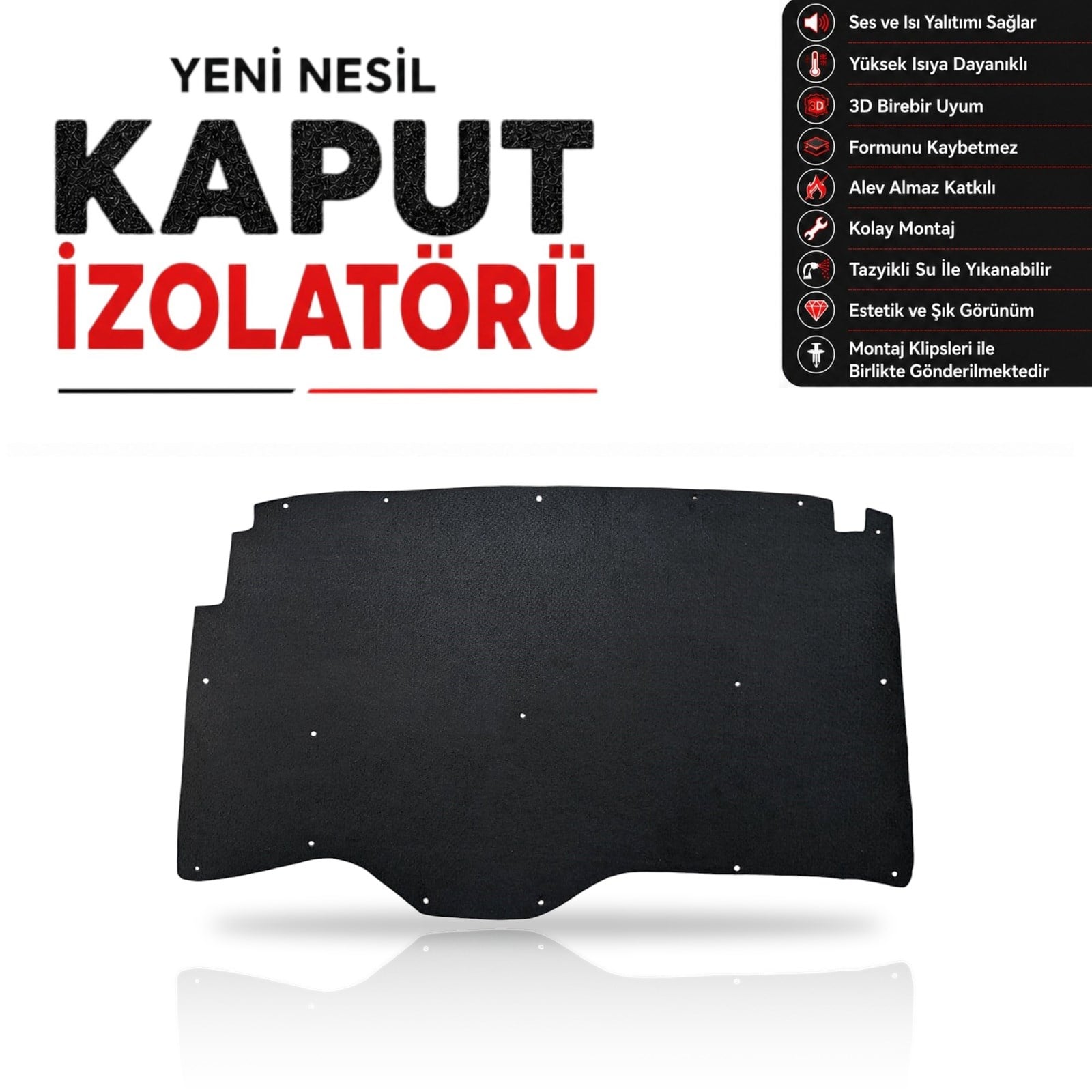 Renault 19 Kaput İzolatörü