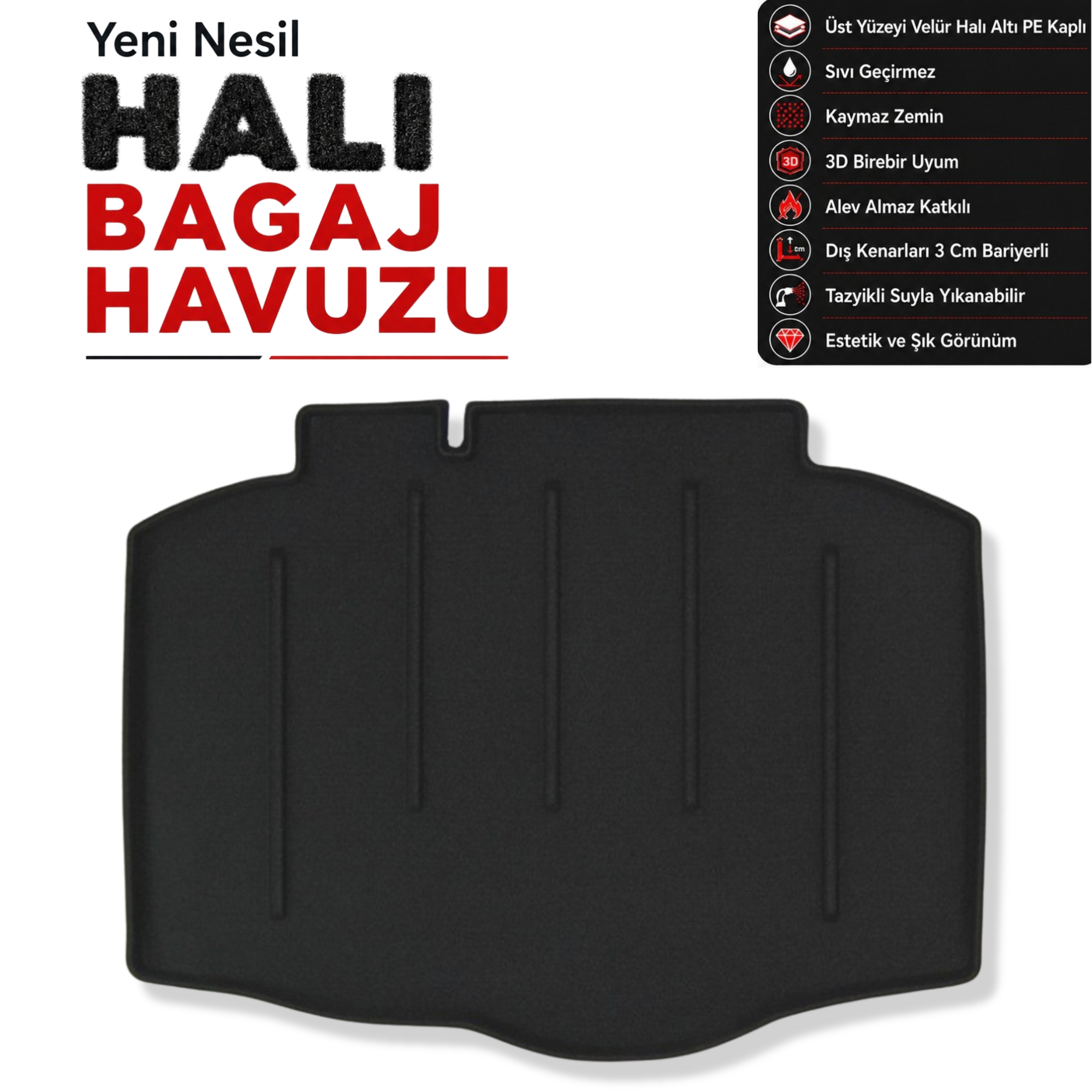 Seat ibiza Halı Bagaj Havuzu (2017 - 2022 Arası)