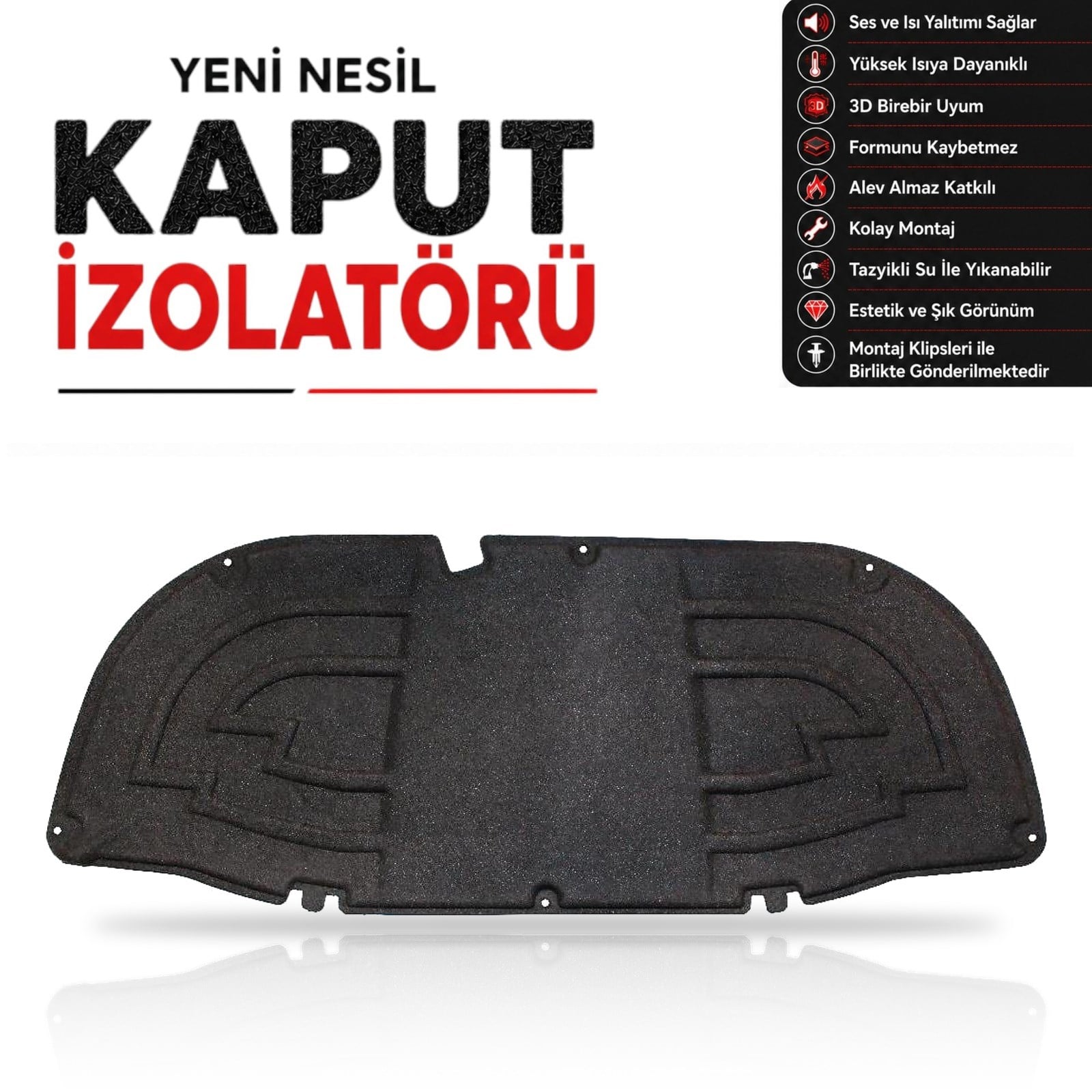 Toyota Corolla Cross XG10 Kaput İzolatörü (2022 Sonrası)