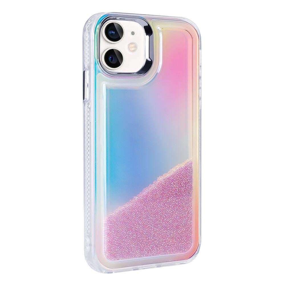 Apple iPhone 11 Kılıf Airbagli Renkli Arka Yüzey Boncuk Tasarımlı Zore Kumul Kapak