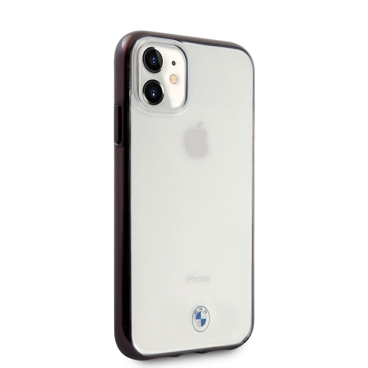 Apple iPhone 11 Kılıf BMW Transparan Elektroplatin Kenar Kaplama Dizayn Kapak