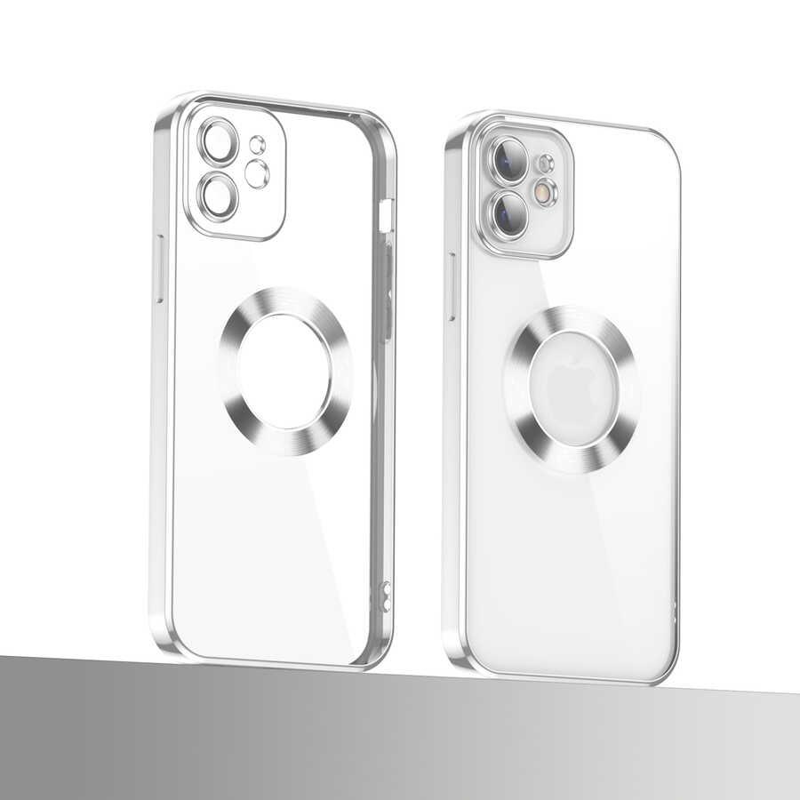 Apple iPhone 11 Kılıf Kamera Korumalı Logo Gösteren Zore Omega Kapak