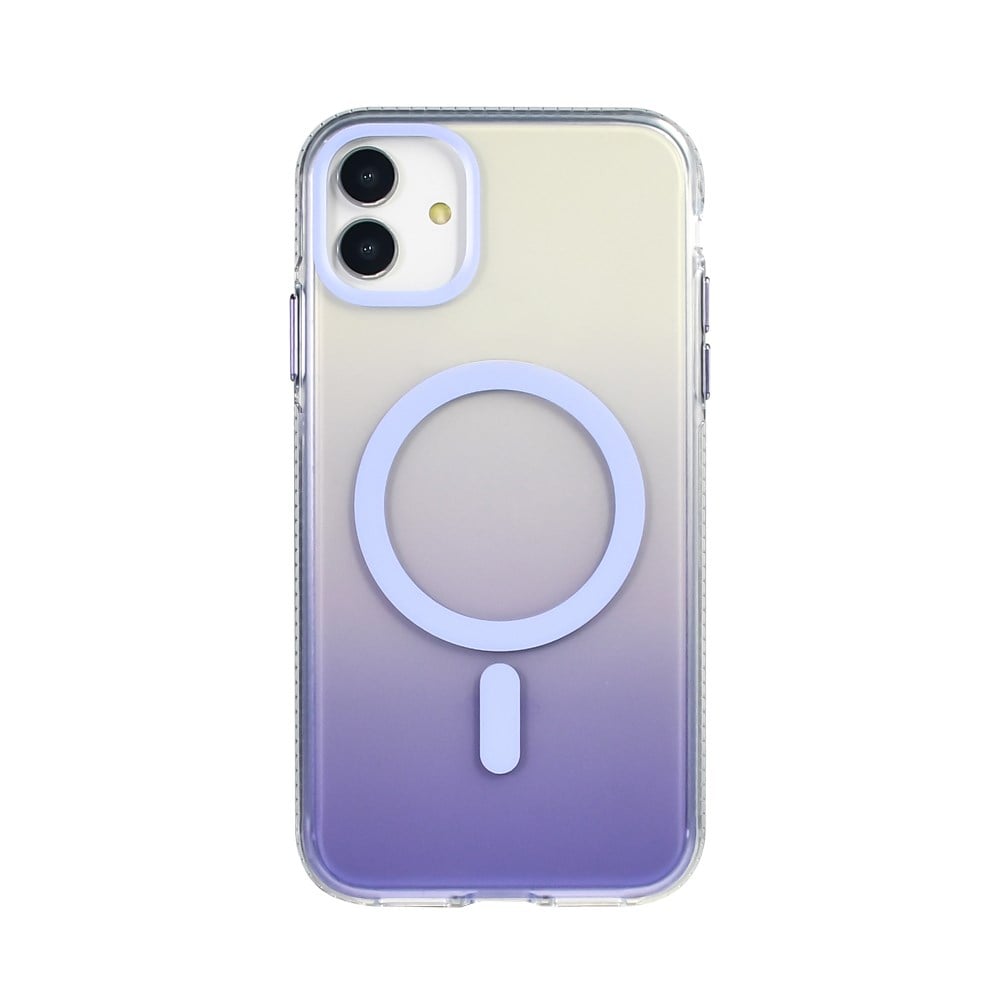 Apple iPhone 11 Kılıf M-safe Şarj Özellikli Fırça Boya Desenli Zore Palet Kapak