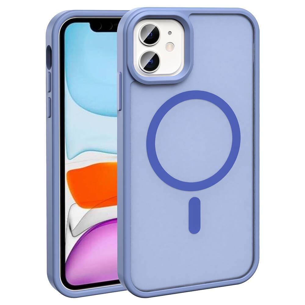 Apple iPhone 11 Kılıf M-safe Şarj Özellikli Mat Arka Yüzey Zore Sio Kapak