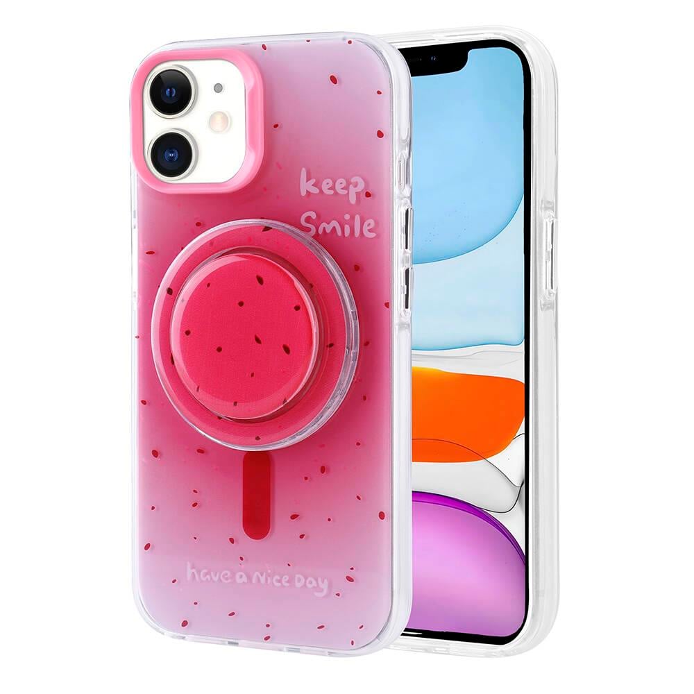 Apple iPhone 11 Kılıf M-safe Şarj Özellikli Tak-Çıkar Pop Soketli Zore Tiktok Kapak