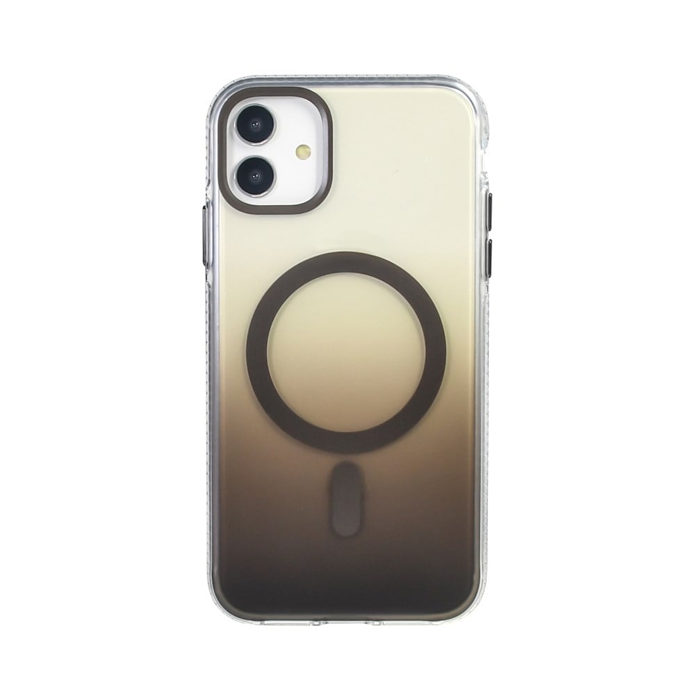 Apple iPhone 11 Kılıf M-safe Şarj Özellikli Transparan Renk Geçişli Zore Toros Kapak