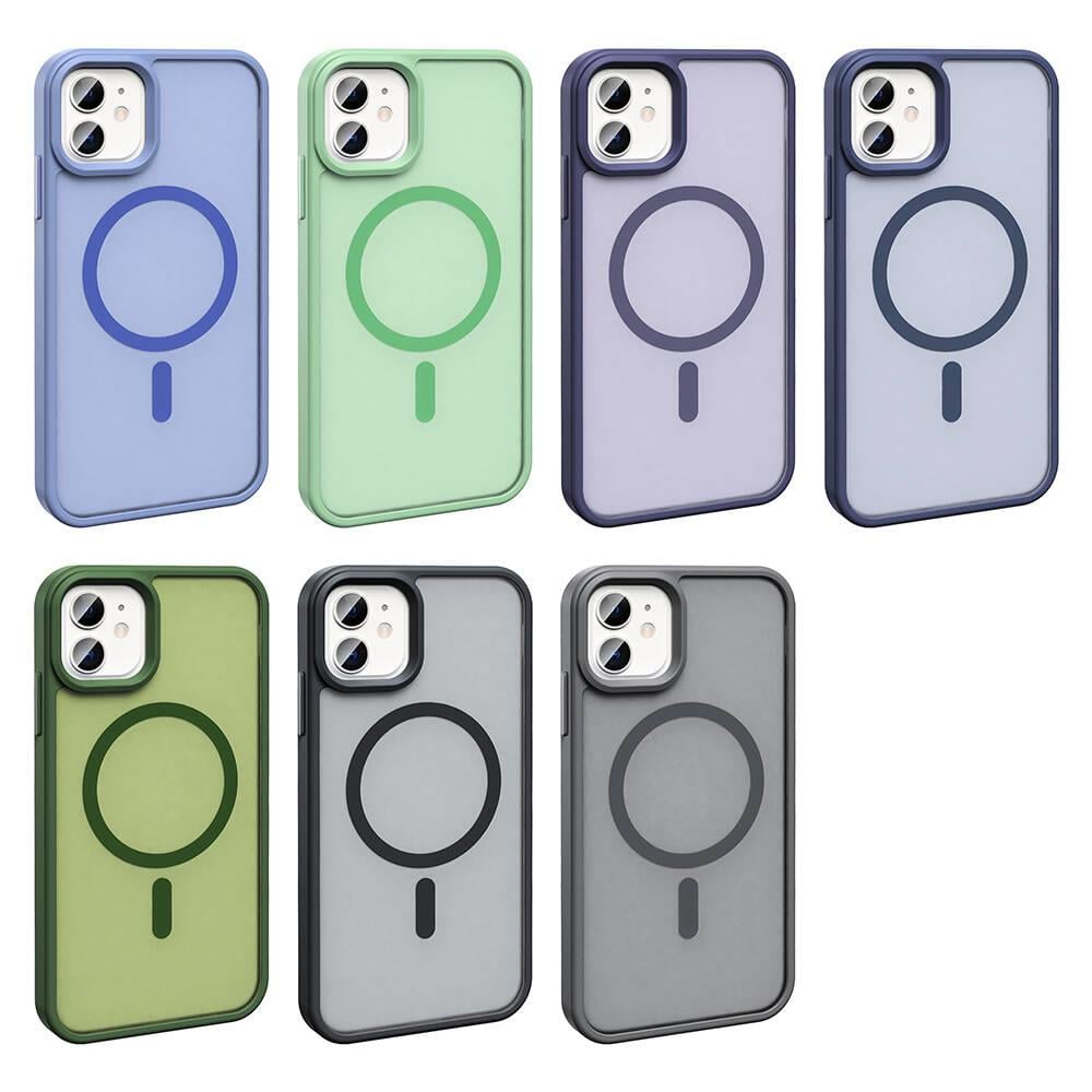 Apple iPhone 11 Kılıf M-safe Şarj Özellikli Mat Arka Yüzey Zore Sio Kapak