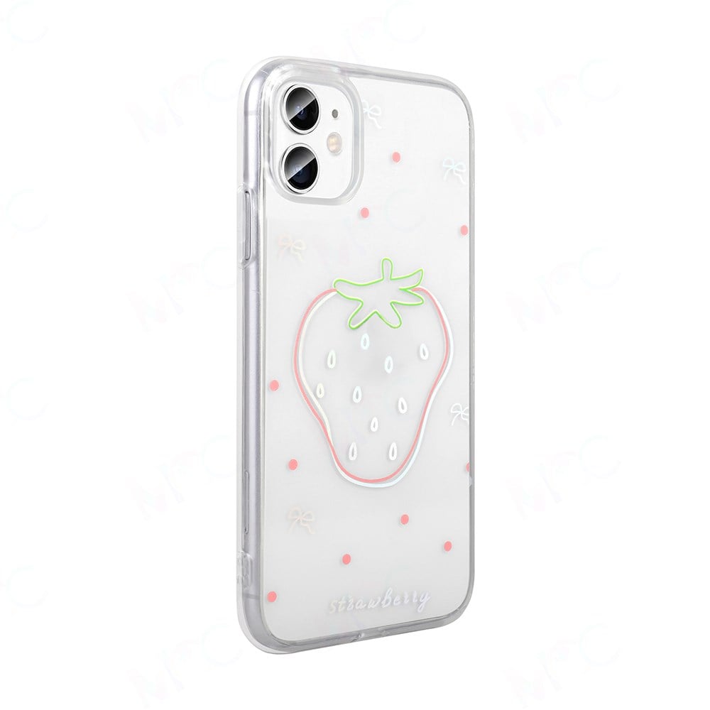 Apple iPhone 11 Kılıf Şeffaf Figürlü Zore Folk Sert Kapak