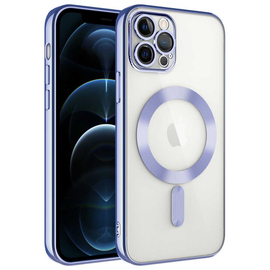 Apple iPhone 11 Pro Kılıf Kamera Korumalı M-safe Wireless Şarj Özellikli Zore Demre Kapak