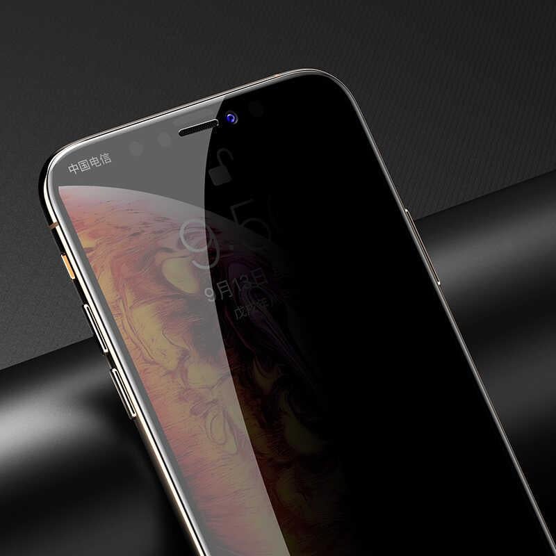 Apple iPhone 12 Pro Davin 5D Privacy Cam Ekran Koruyucu