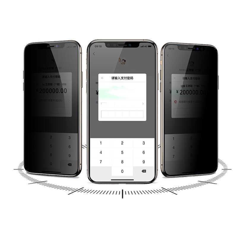 Apple iPhone 12 Pro Davin 5D Privacy Cam Ekran Koruyucu