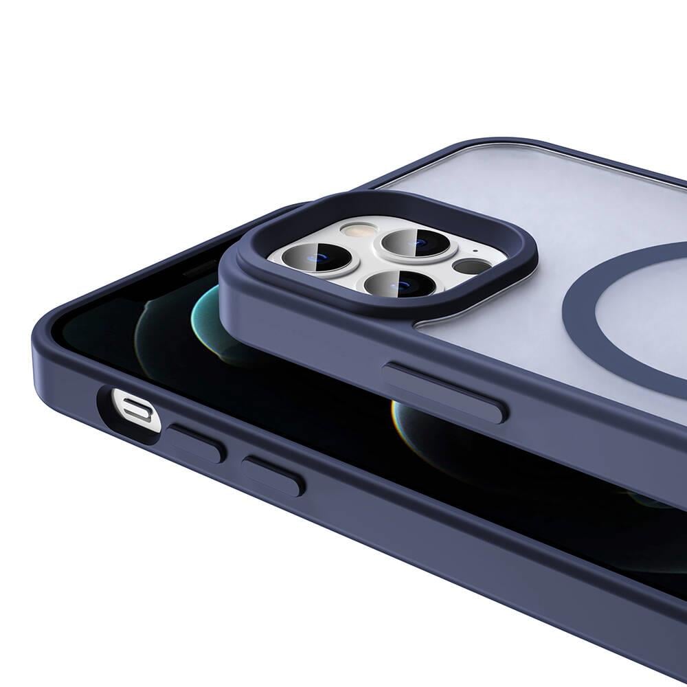 Apple iPhone 12 Pro Kılıf M-safe Şarj Özellikli Airbagli Takılabilir Askı Aparatlı Zore Nana Kapak