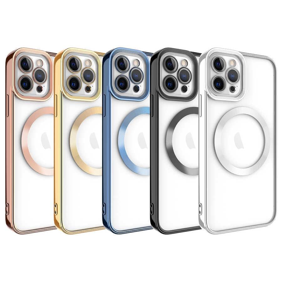 Apple iPhone 12 Pro Kılıf M-safe Wireless Şarj Özellikli Zore Setro Silikon