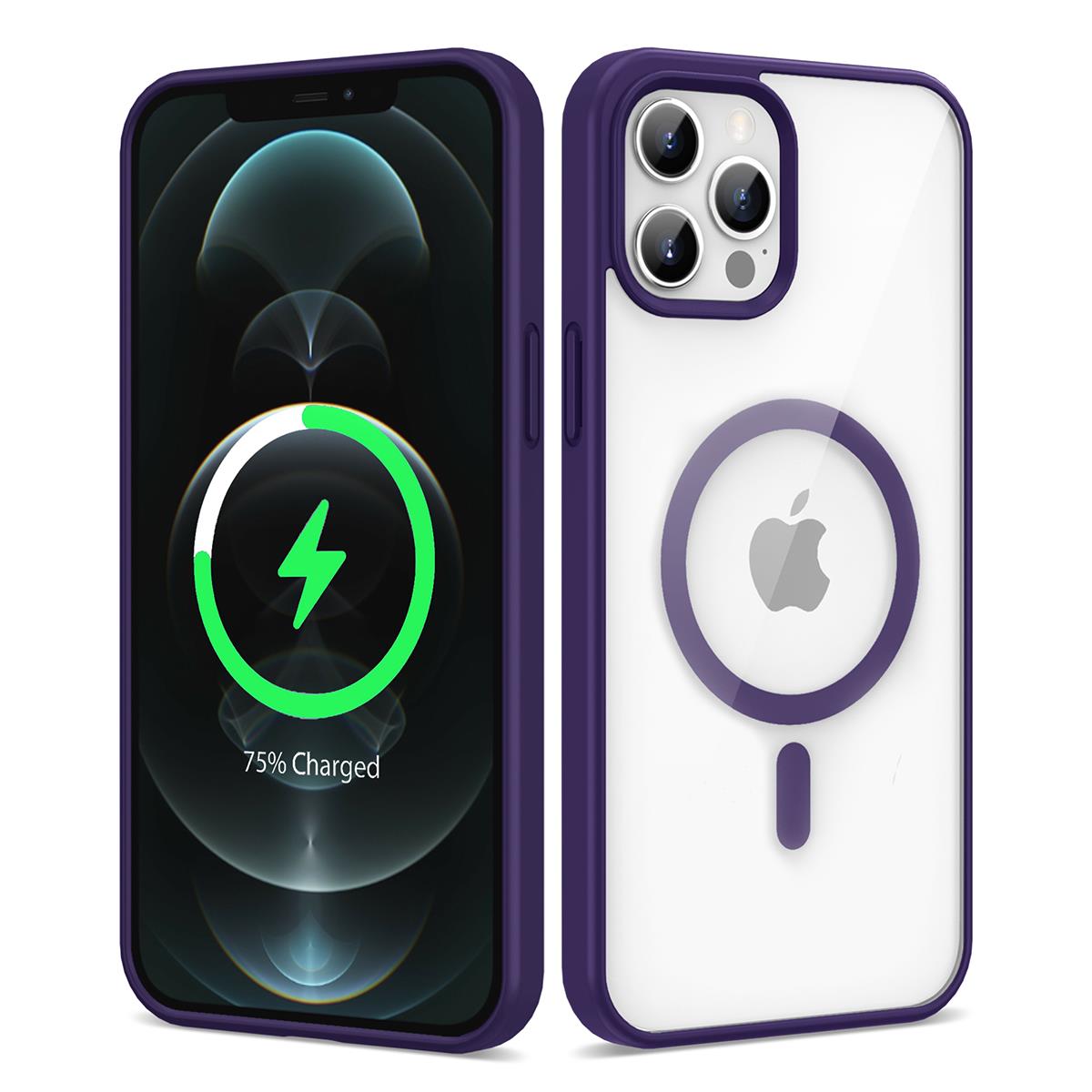 Apple iPhone 12 Pro Kılıf M-safe Wireless Şarj Özellikli Silikon Zore Ege Kapak