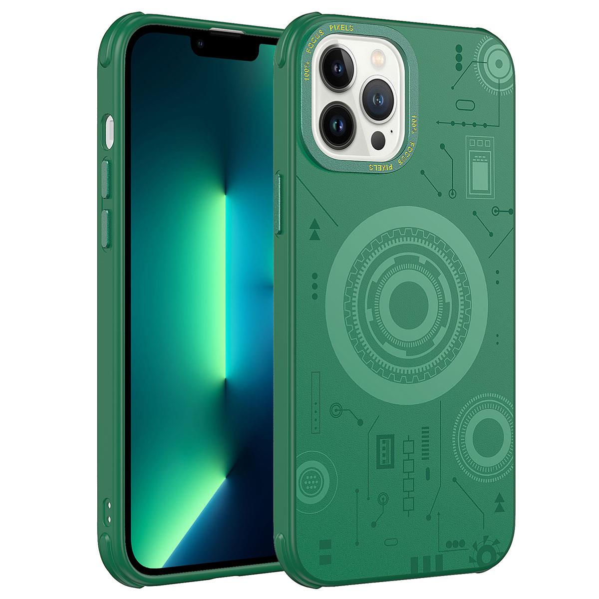 Apple iPhone 12 Pro Kılıf Zore Wireless Şarj Özellikli Desenli Hot Kapak