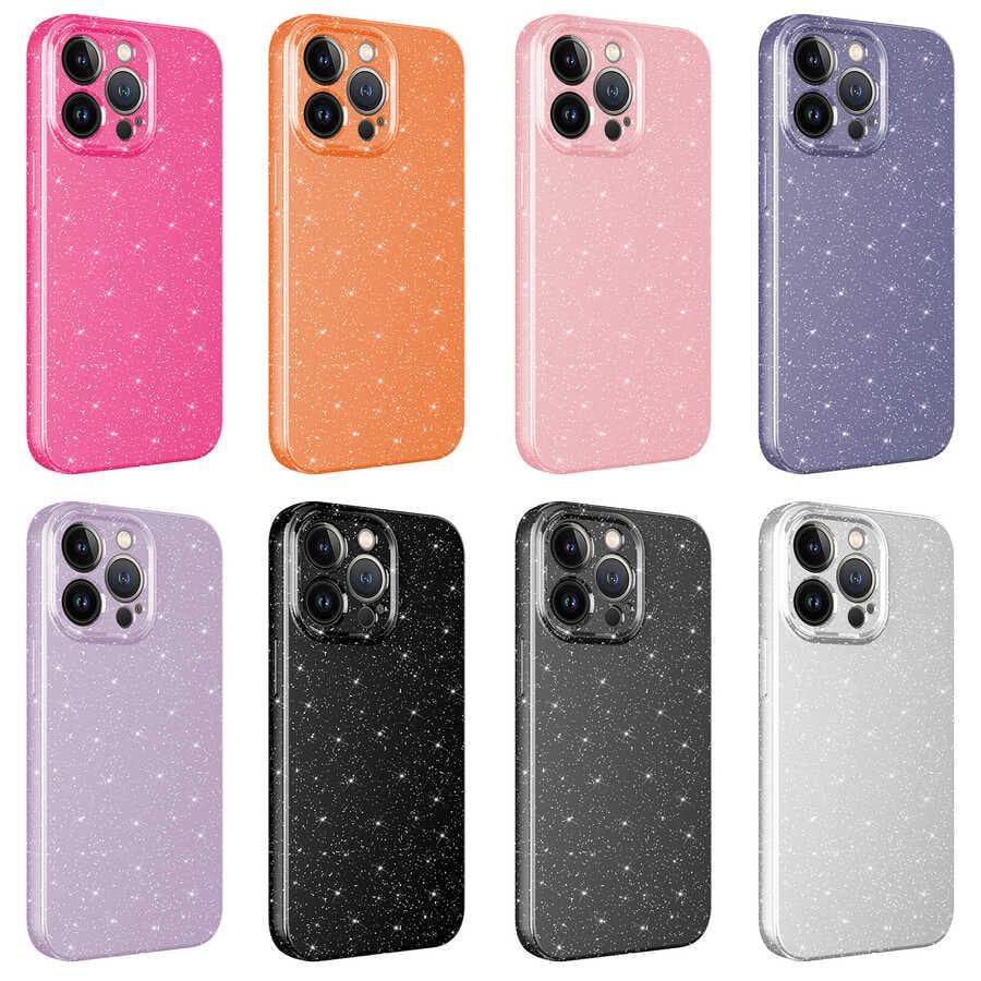 Apple iPhone 12 Pro Max Kılıf Kamera Korumalı Simli Lüks Zore Koton Kapak