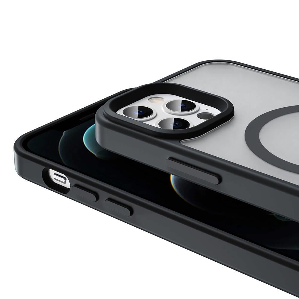 Apple iPhone 12 Pro Max Kılıf M-safe Şarj Özellikli Mat Arka Yüzey Zore Sio Kapak