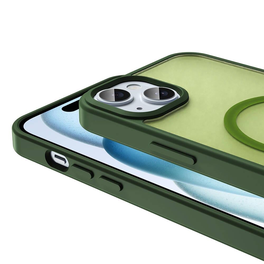Apple iPhone 13 Kılıf M-safe Şarj Özellikli Mat Arka Yüzey Zore Sio Kapak