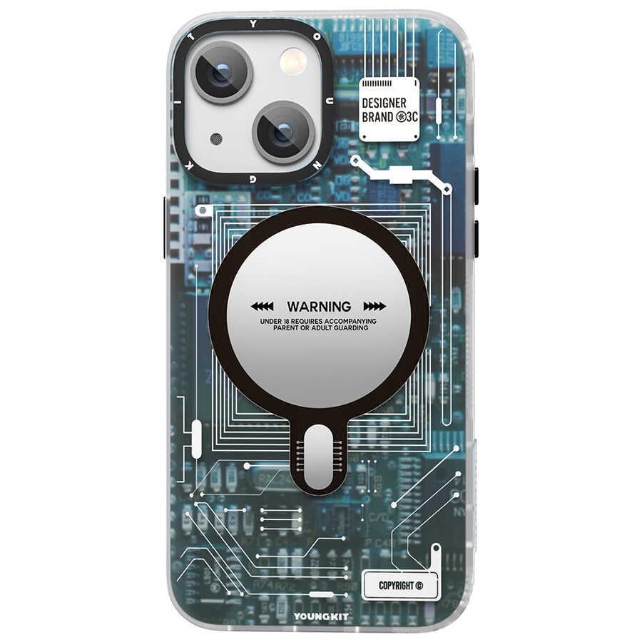 Apple iPhone 13 Kılıf M-safe Şarj Özellikli YoungKit Technology Serisi Kapak