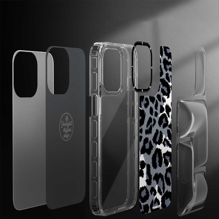 Apple iPhone 13 Kılıf YoungKit Leopard Article Serisi Kapak