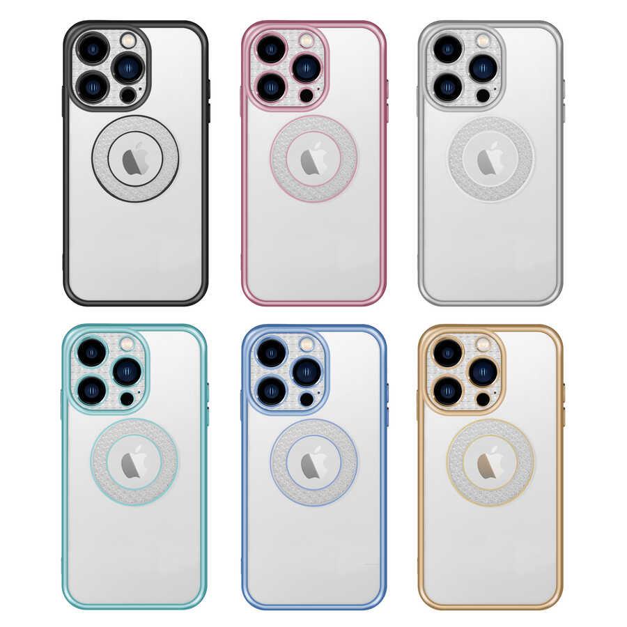 Apple iPhone 13 Pro Kılıf Kamera Korumalı Logo Gösteren Zore Esta Kapak
