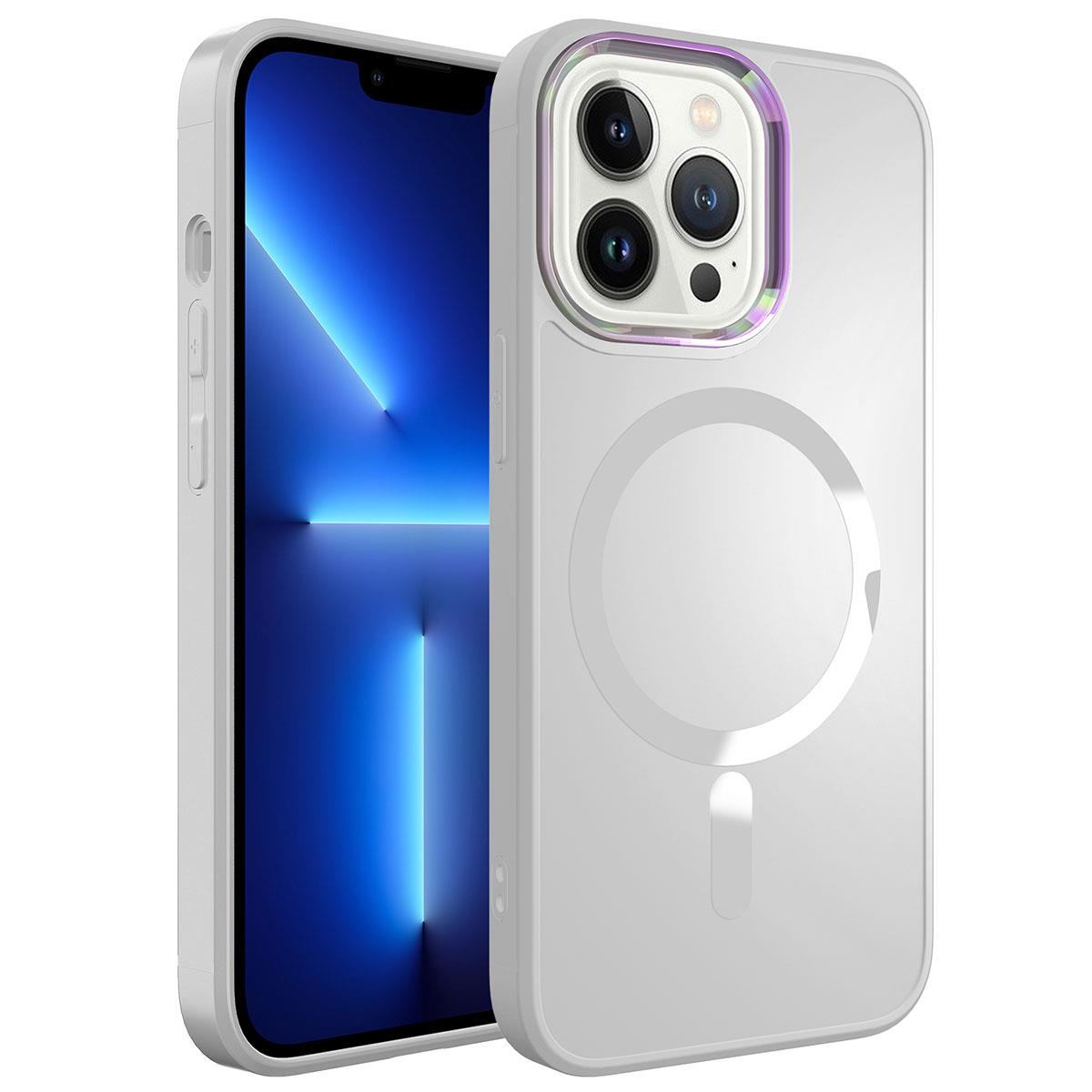 Apple iPhone 13 Pro Kılıf M-safe Wireless Şarj Özellikli Zore Stil Kapak