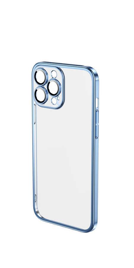 Apple iPhone 13 Pro Kılıf Sert PC Renkli Çerçeveli Zore Riksos Kapak