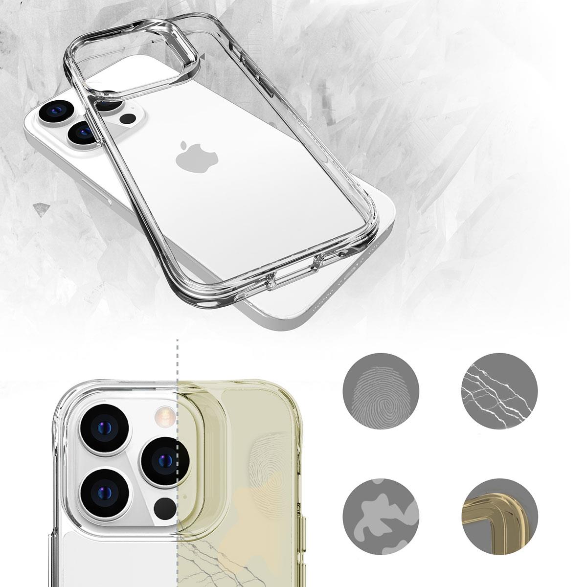 Apple iPhone 13 Pro Kılıf Zore Şeffaf Ultra İnce Airbag Tasarımlı Okka Kapak