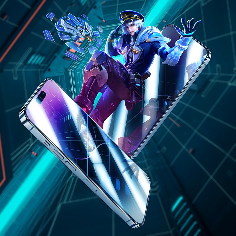 Apple iPhone 13 Pro Max Benks JoyTouch Mat Oyun Ekran Koruyucu + Kolay Uygulama Aparatı