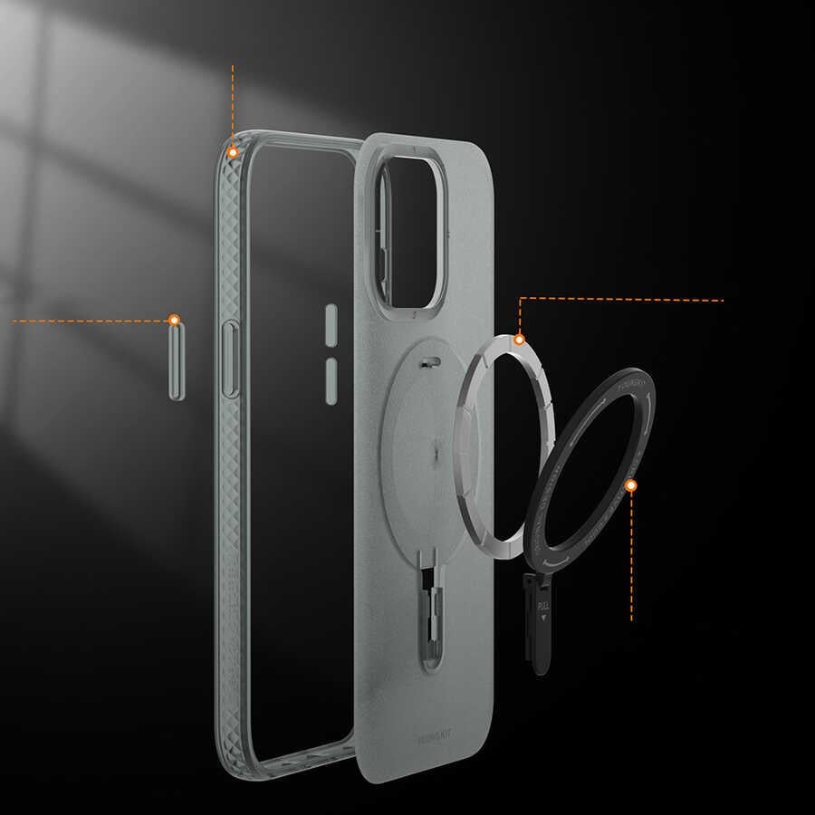 Apple iPhone 13 Pro Max Kılıf M-safe Şarj Özellikli Youngkit Rock Serisi Kapak